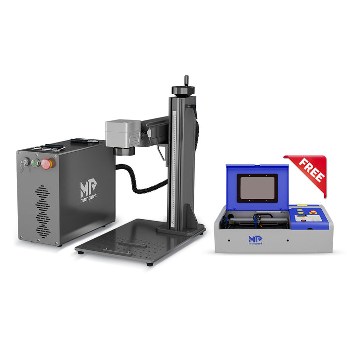 Monport GPro 60W Split MOPA Fiber Laser Engraver & Marking Machine With Manual Focus