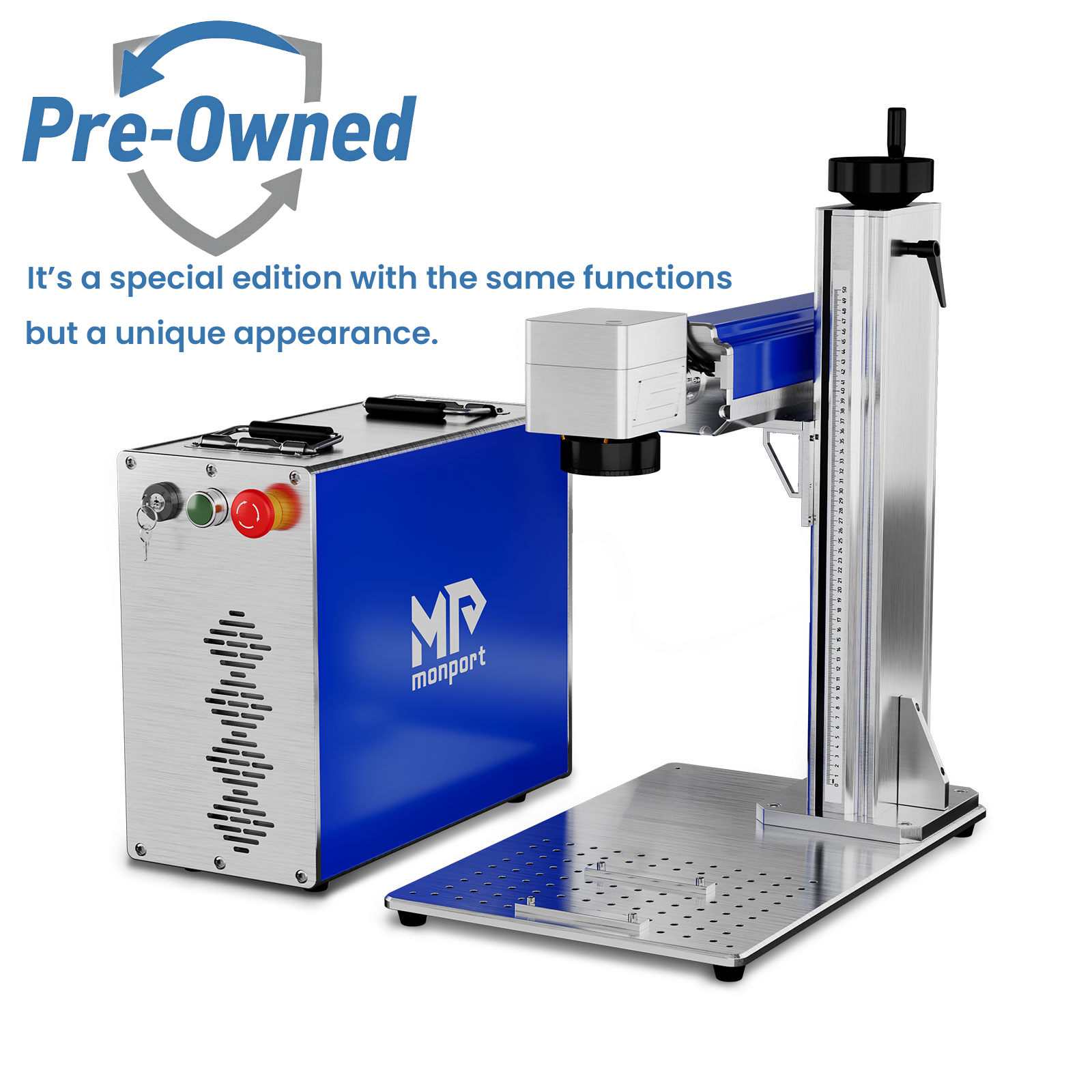 Monport GQ 30W (5.9" x 5.9") Fiber Laser Engraver & Marking Machine with FDA Approval