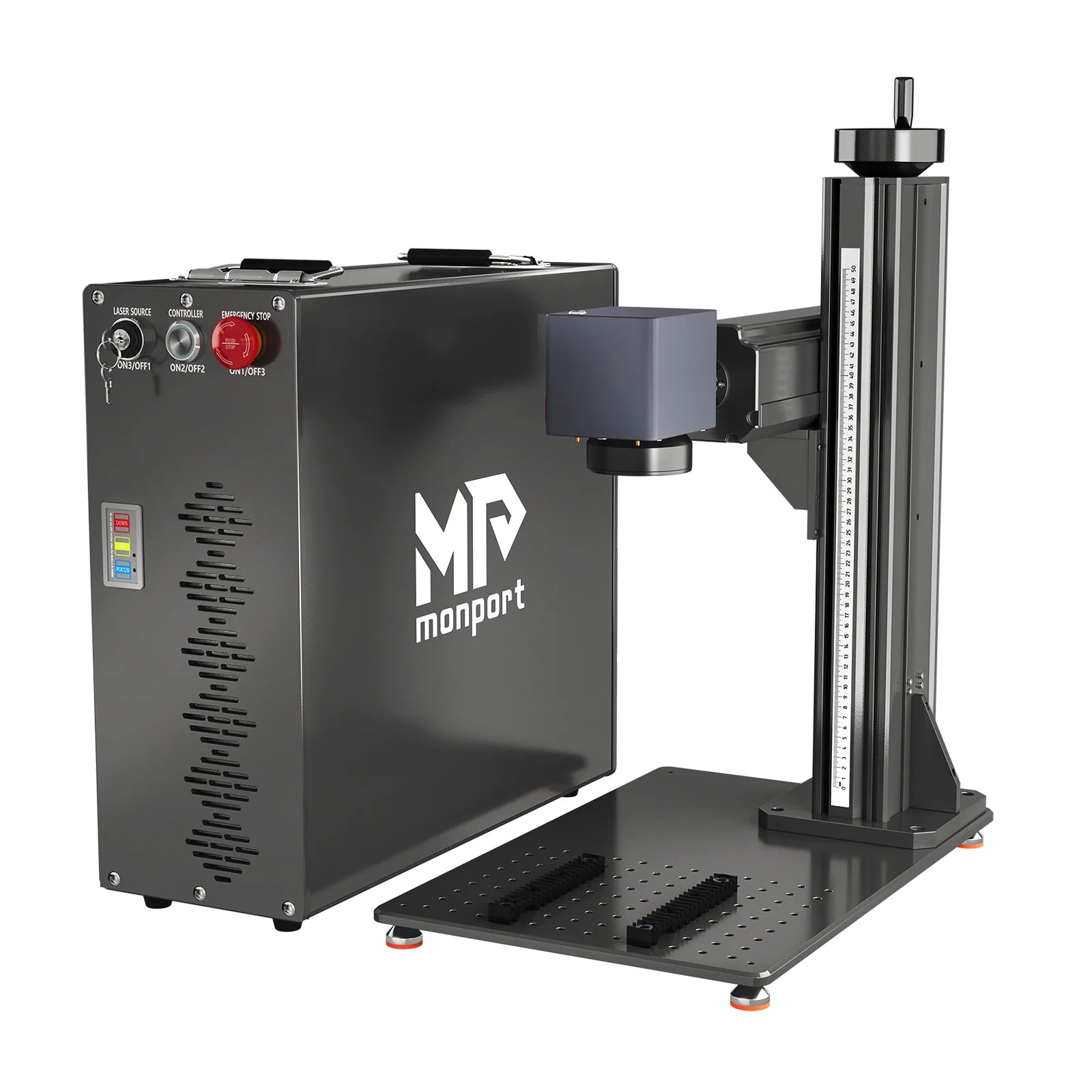 Buy One, Get One | Monport GT 200W Split MOPA Fiber Laser Engraver & Color Marking Machine With AutoFocus+ 6W Handheld Diode Laser Engraver Free