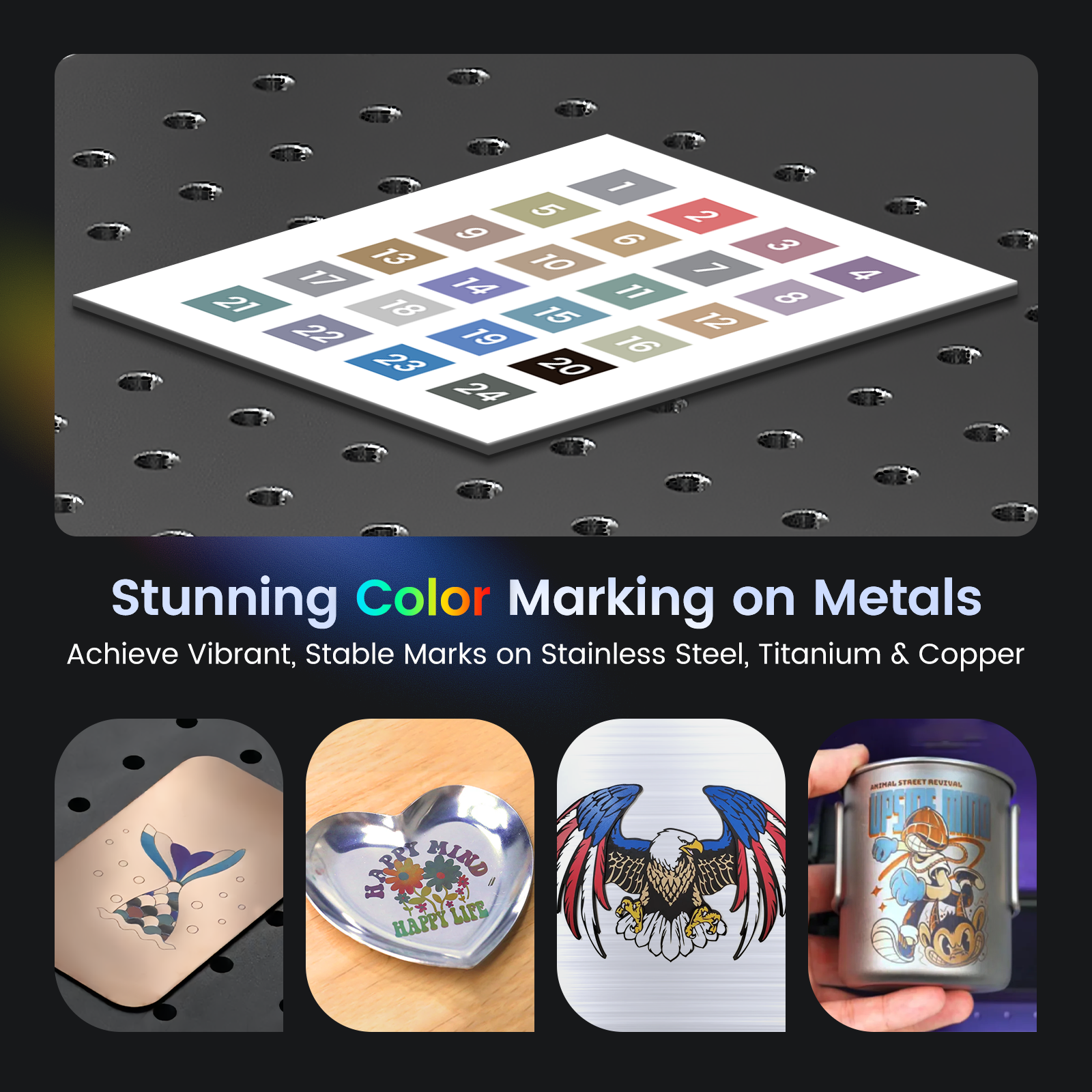 Monport GT 100W Split MOPA Fiber Laser Engraver & Color Marking Machine With AutoFocus