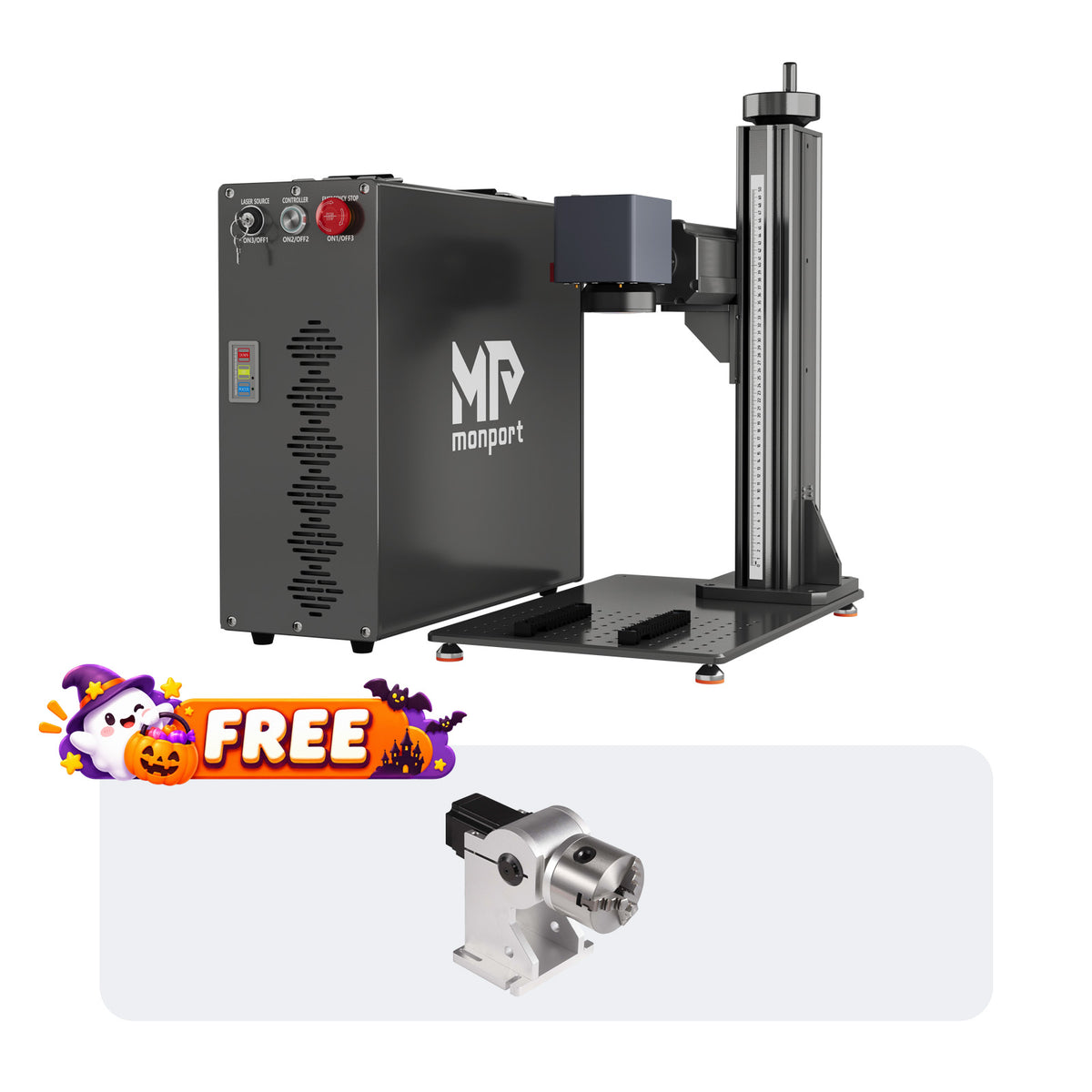 Monport GT 200W Split MOPA Fiber Laser Engraver & Color Marking Machine With AutoFocus