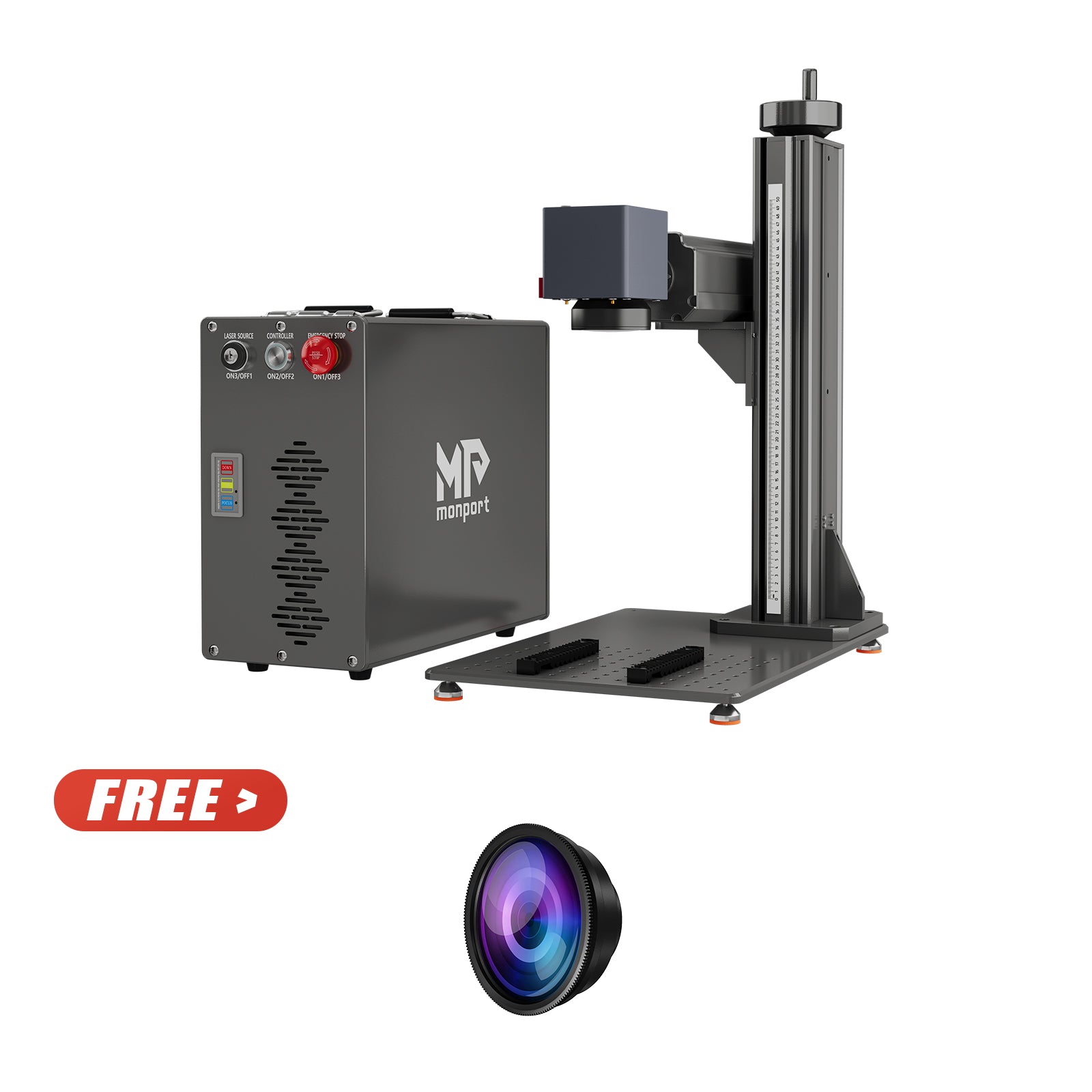 Monport GT 60W Split MOPA Fiber Laser Engraver & Color Marking Machine With AutoFocus