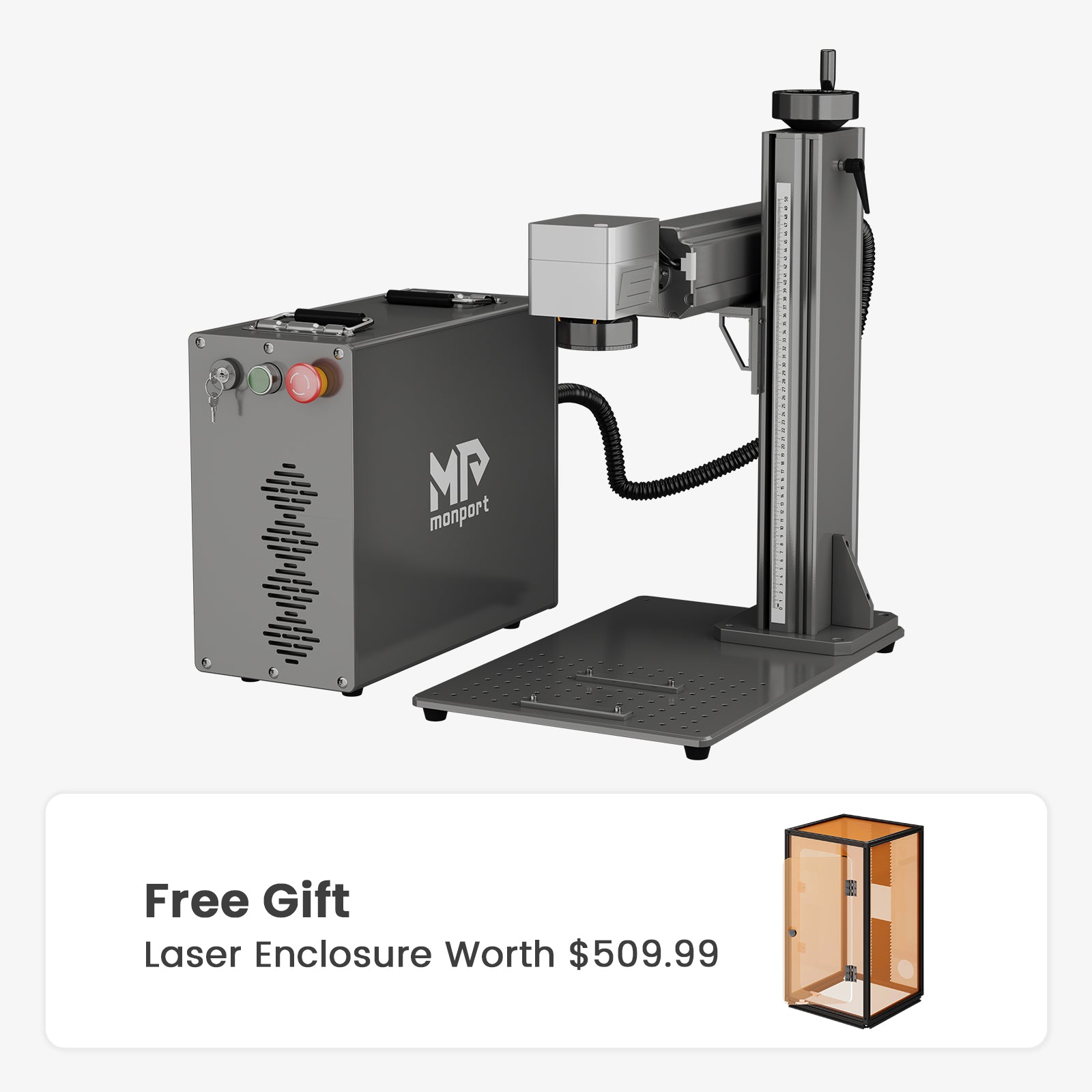 Monport GPro 30W Split MOPA Fiber Laser Engraver & Marking Machine With Manual Focus