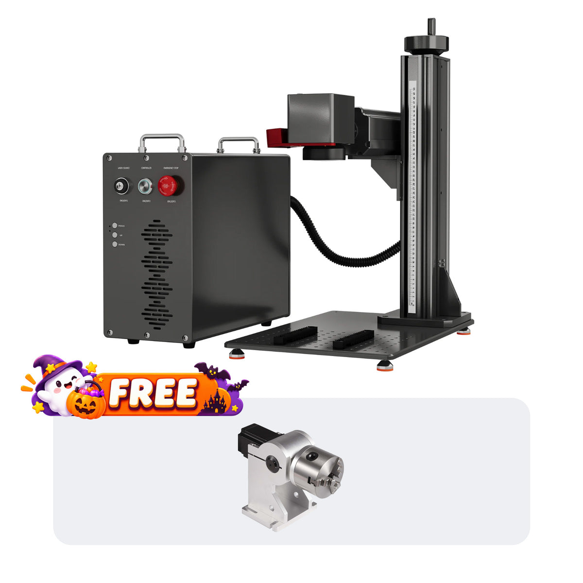 Monport GPro Vision Split MOPA Fiber Laser Engraver with Color Marking & Auto Focus