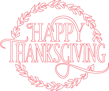 A Thankful Gathering: Laser-Engraved Thanksgiving