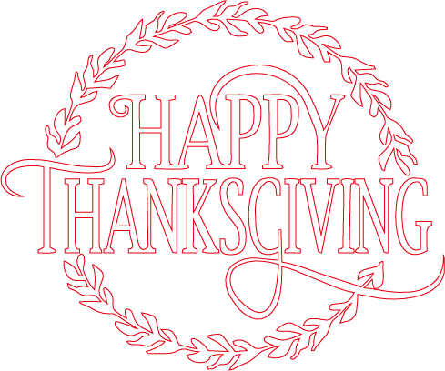 A Thankful Gathering: Laser-Engraved Thanksgiving