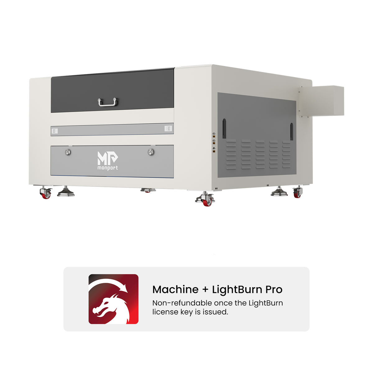 Monport Effi7S Upgraded 90W CO2 Laser Engraver & Cutter (28" x 20") with Autofocus