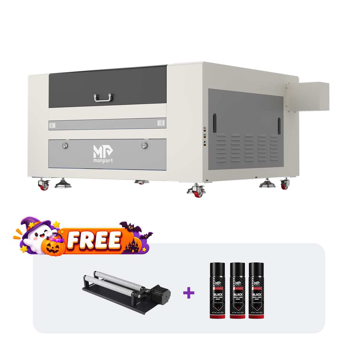 Monport Effi7 Upgraded 90W CO2 Laser Engraver & Cutter (28" x 20") with Autofocus