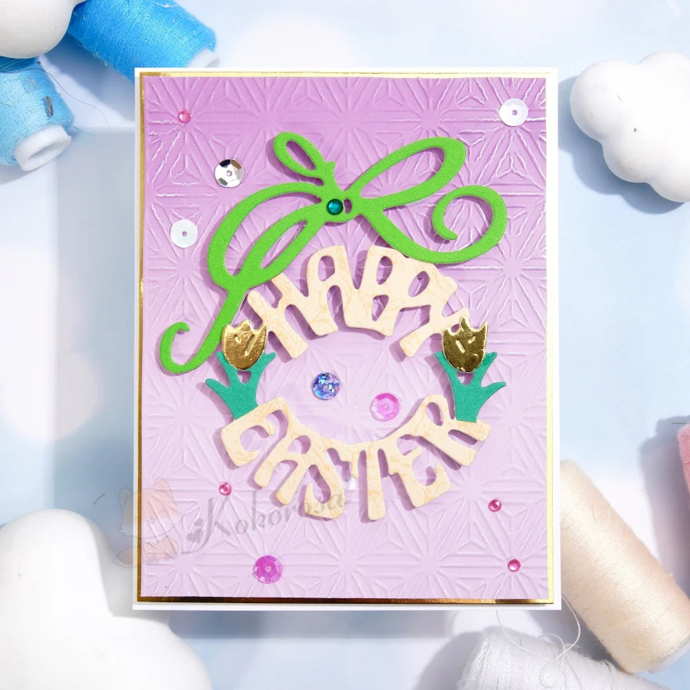 Happy Easter Wreath