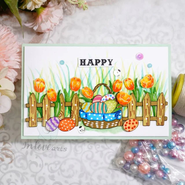 Tulip, Eggs and Fence