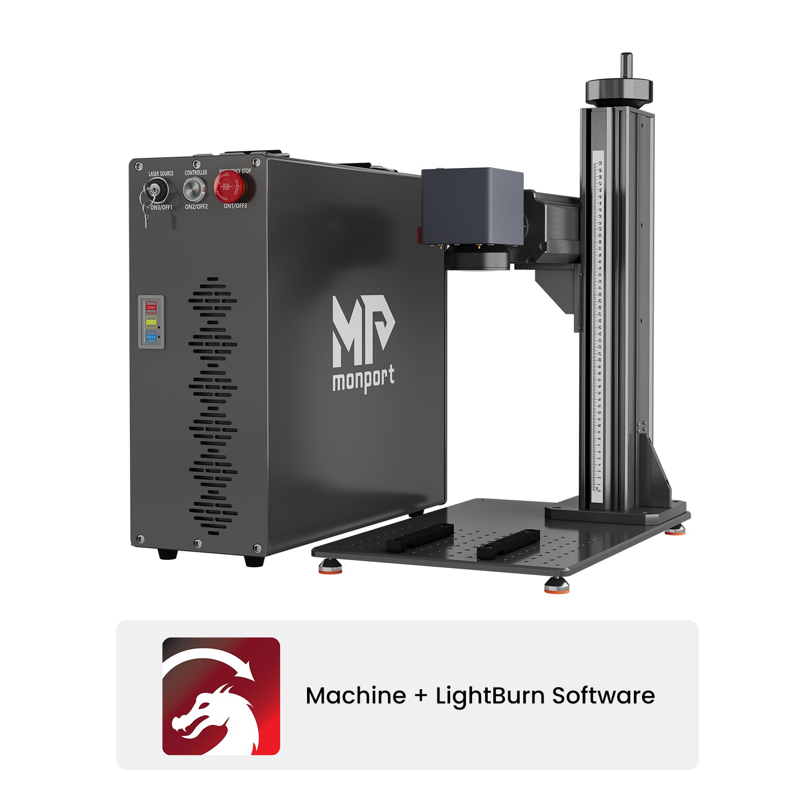 Monport GT 200W Split MOPA Fiber Laser Engraver & Color Marking Machine With AutoFocus