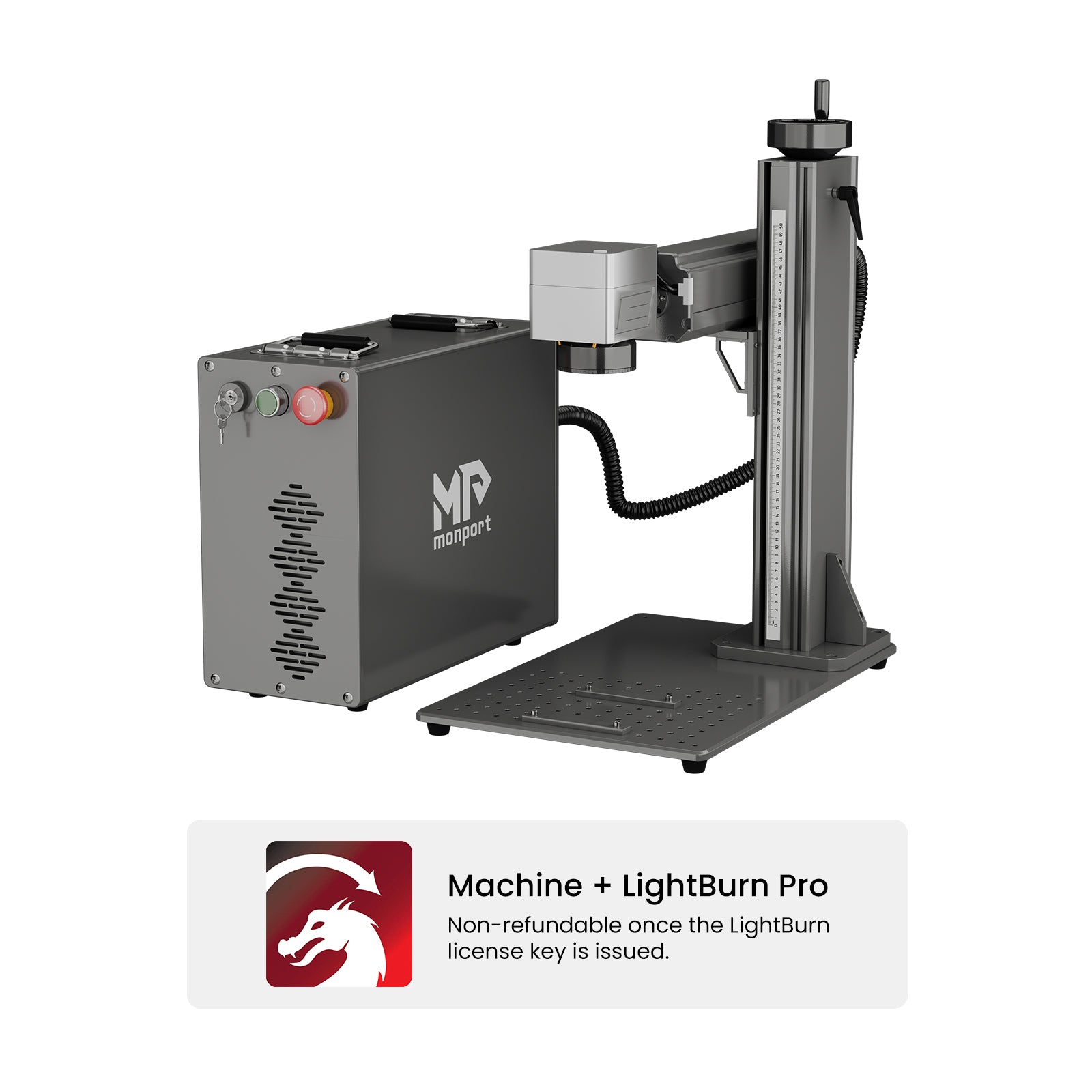 Monport GPro 60W Split MOPA Fiber Laser Engraver & Marking Machine With Manual Focus