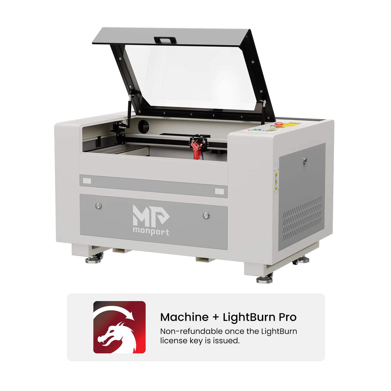 Monport 60W CO2 Laser Engraver & Cutter (24" x 16") with Autofocus
