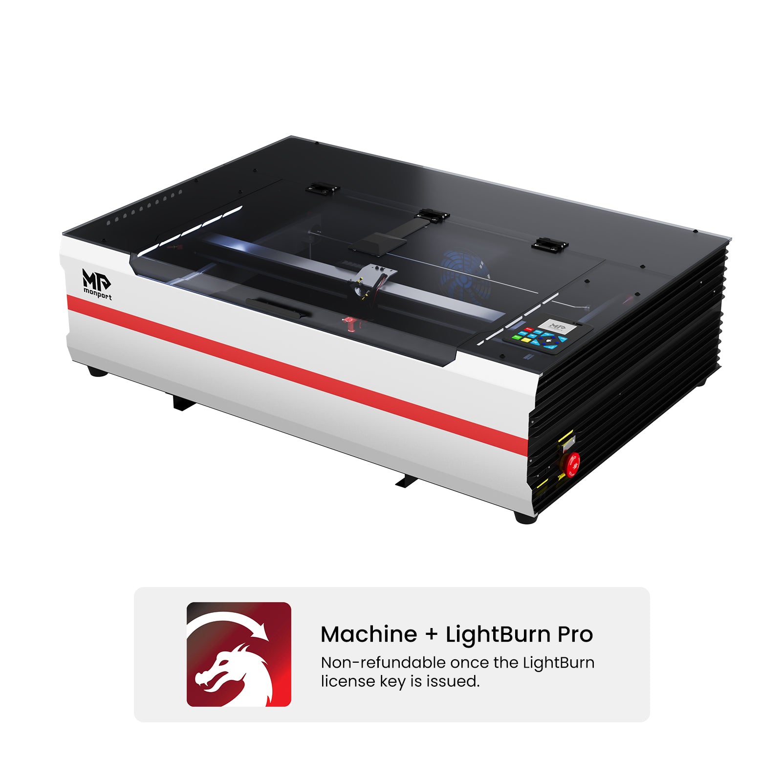 Monport Reno65 Pro Vision 65W Desktop CO2 Laser Engraver & Cutter (24