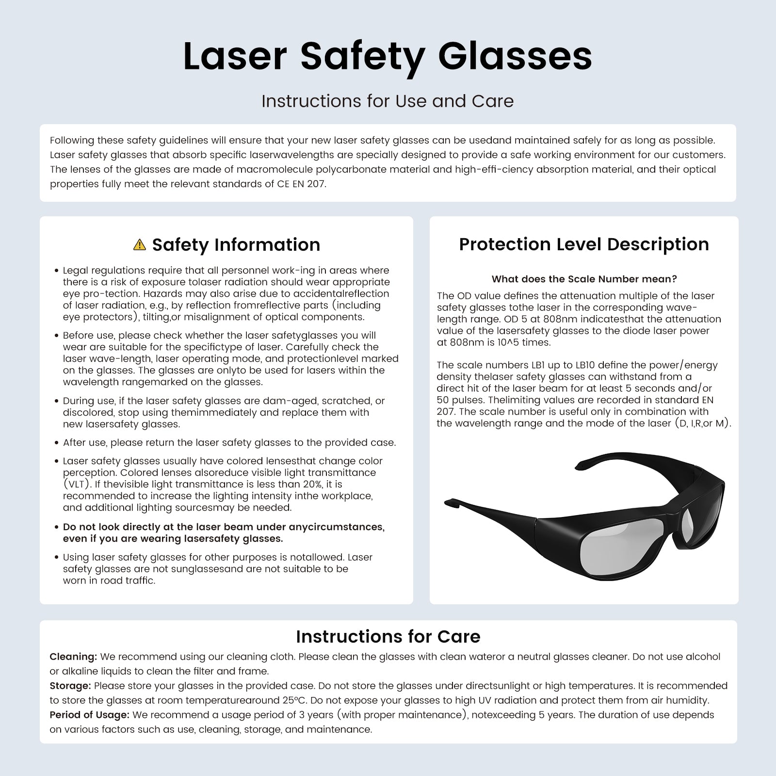Co2 Laser Engravers Protective Glasses-10640nm-OD5