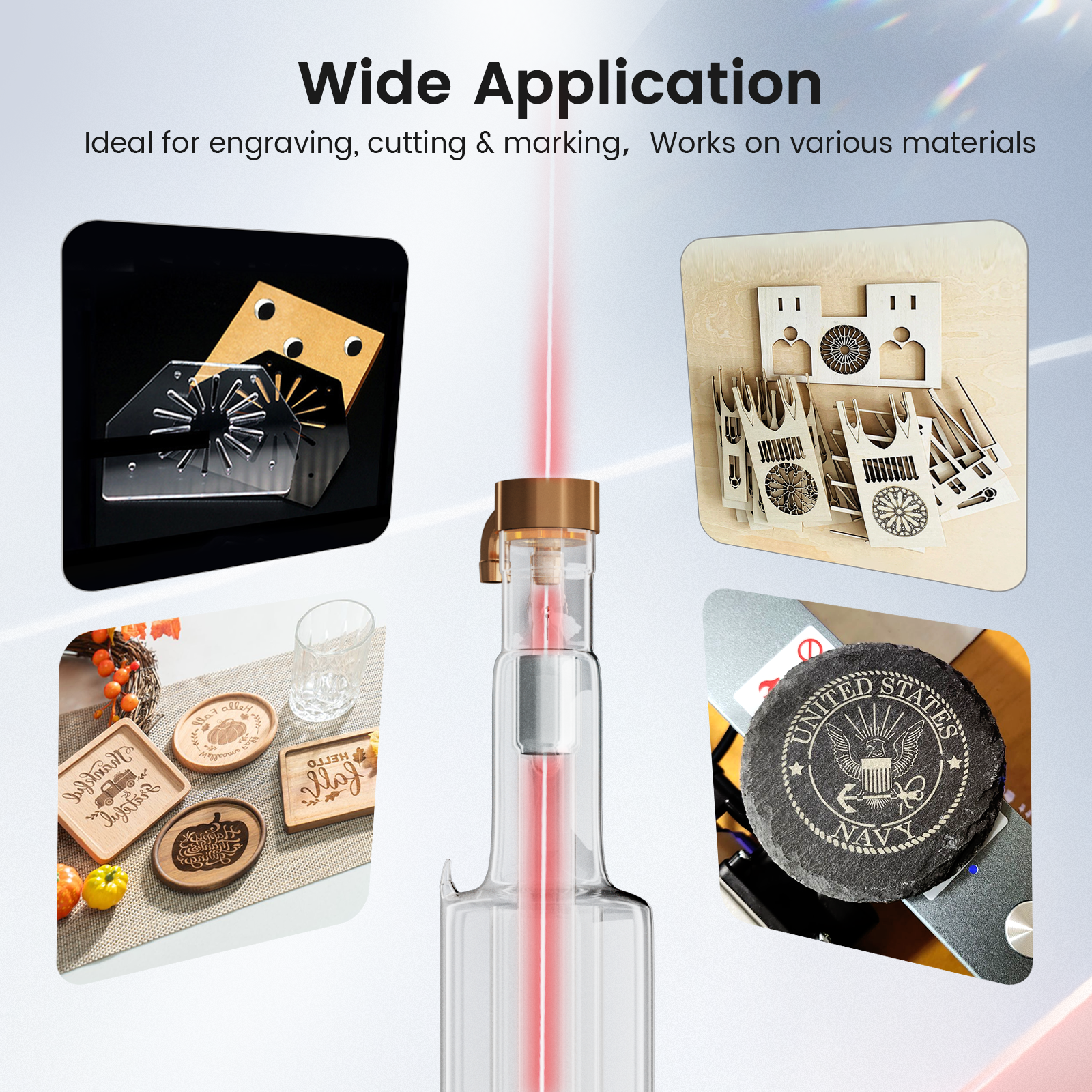 Monport 150W CO2 Laser Tube for Laser Engraver