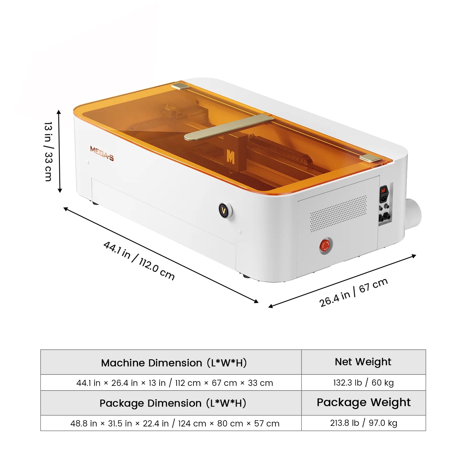 Monport GA 100W MOPA Fiber + 70W Desktop CO2 Laser Bundle with AutoFocus