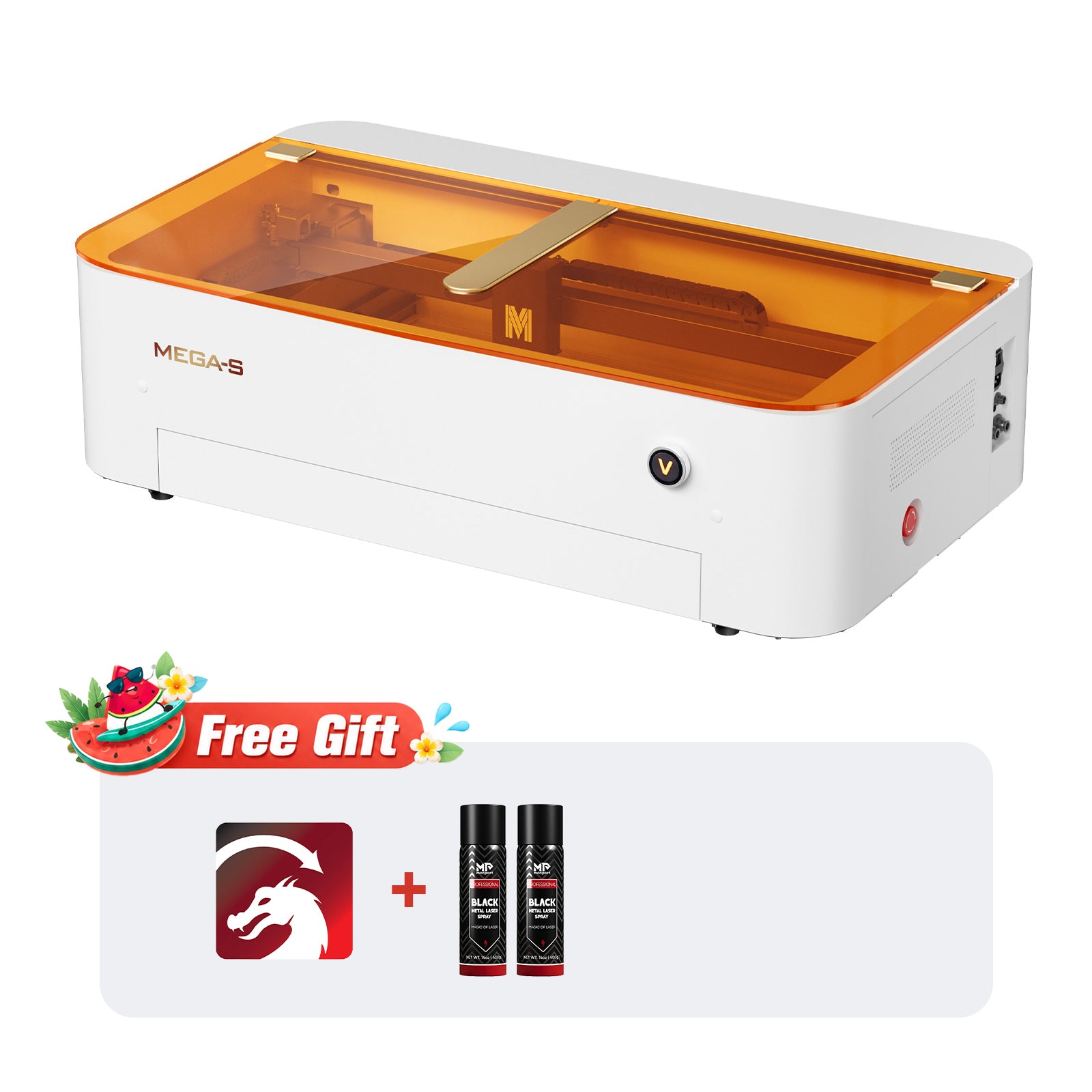 Monport 70W CO2 Laser Engraver & Cutter with Intelligent Precision and Automation - MEGAS | Free LightBurn License Included
