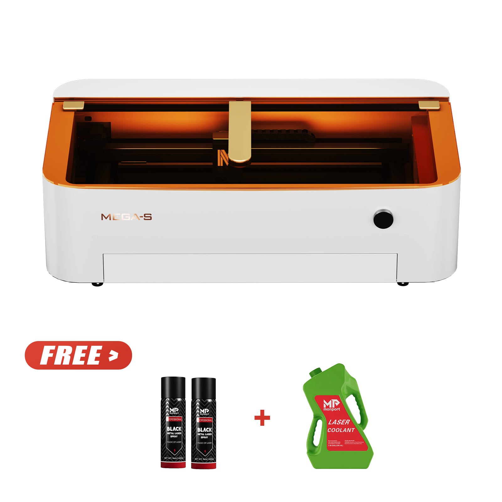 Monport 70W Co2 Laser Engraver & Cutter with Intelligent Precision and Automation - Mega S