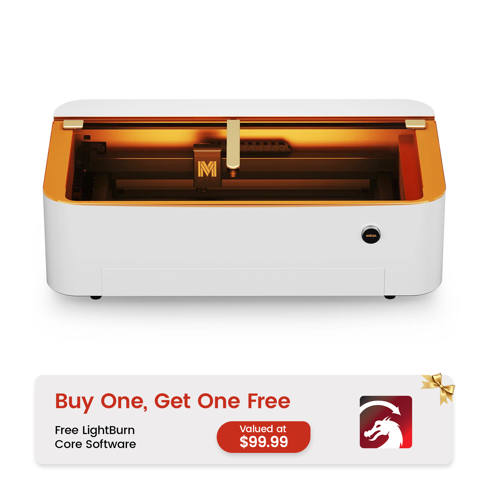 Monport Mega Lite 70W CO2 Laser Engraver & Cutter with Camera and Conveyor Belt Engraving