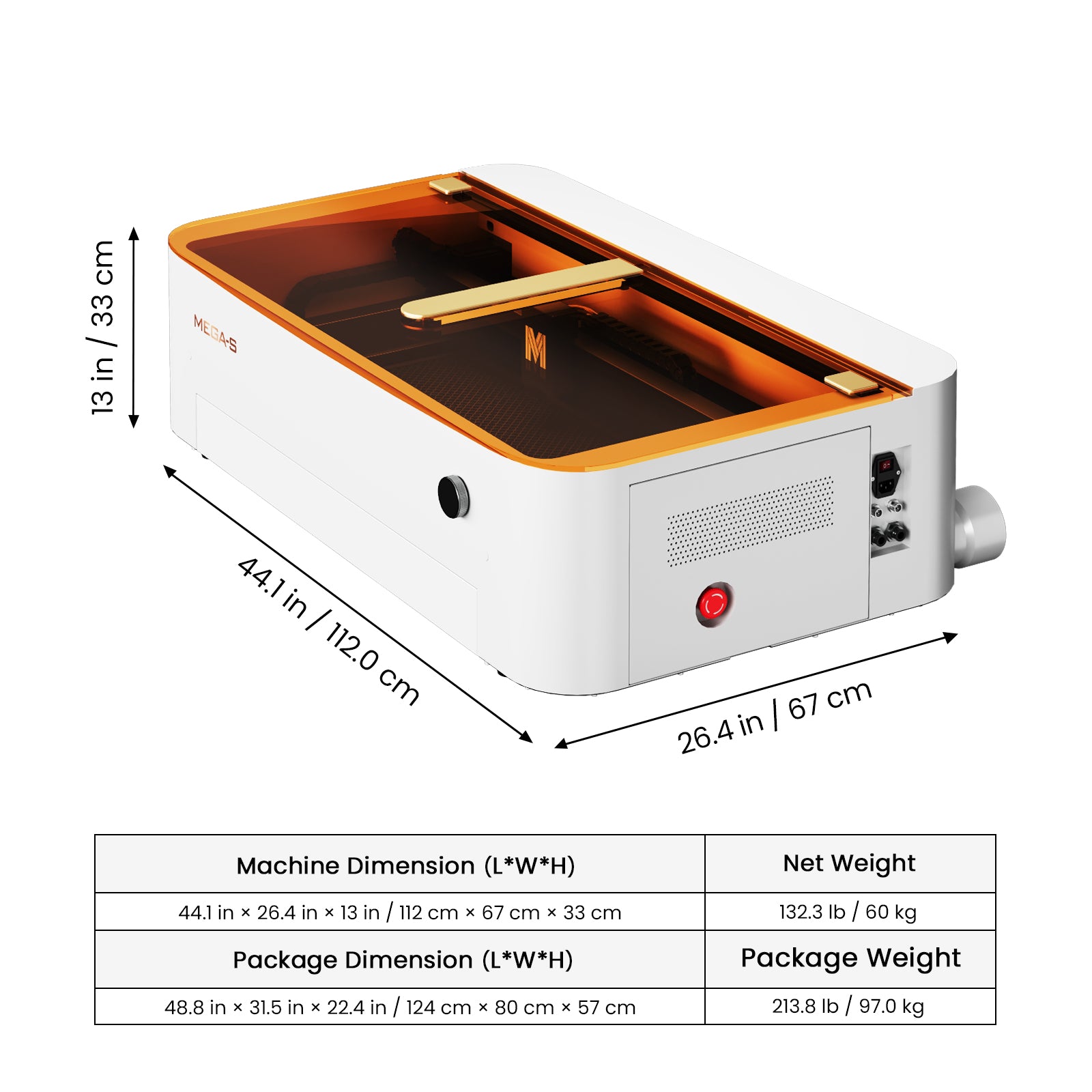 Monport Mega S: 70W Revolutionary Co2 Laser Engraver & Cutter with Intelligent Precision and Automation