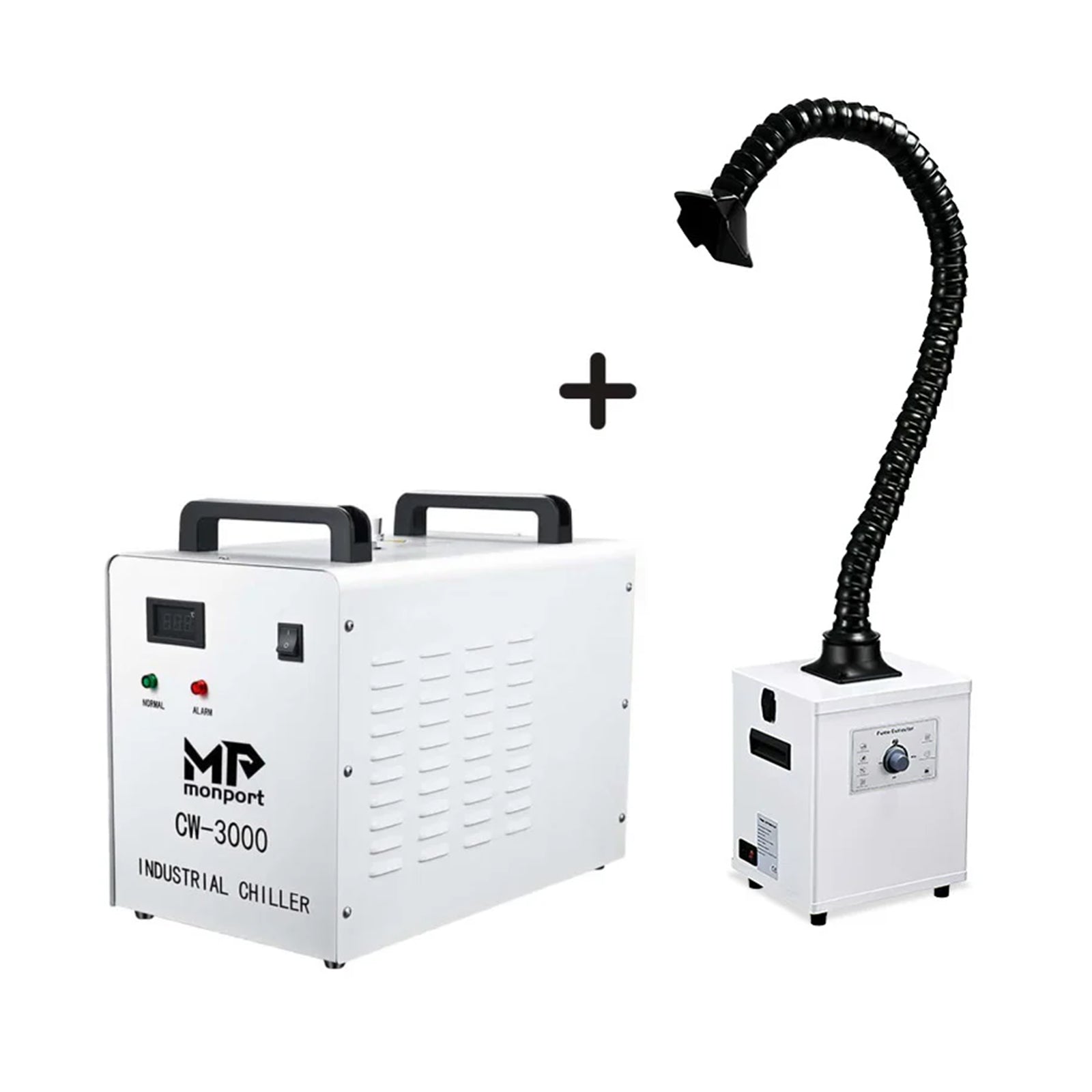 Monport 9L CW-3000 Water Cooling System with Air Purifier Laser Fume Extractor