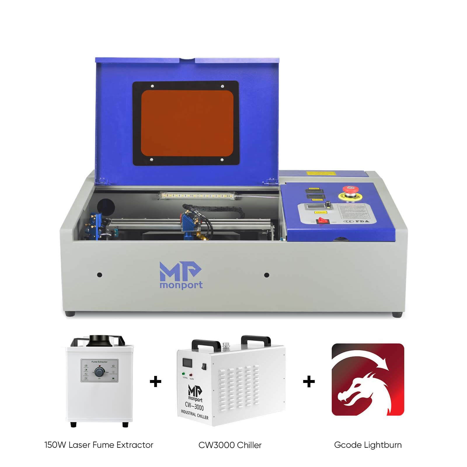 Monport 40W Pro Lightburn-Supported (12