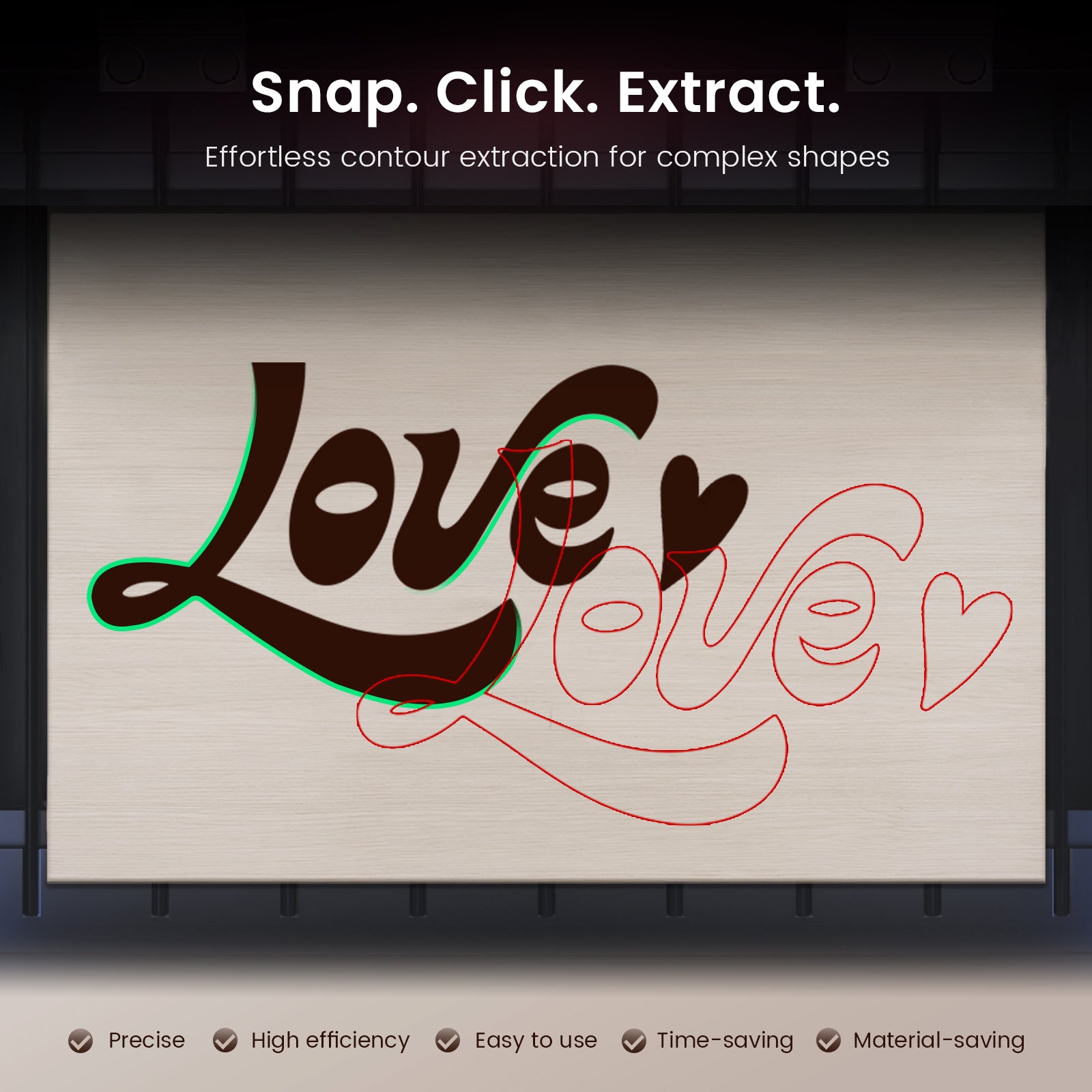 Monport Reno45 Pro Vision 45W Desktop CO2 Laser Engraver & Cutter (16