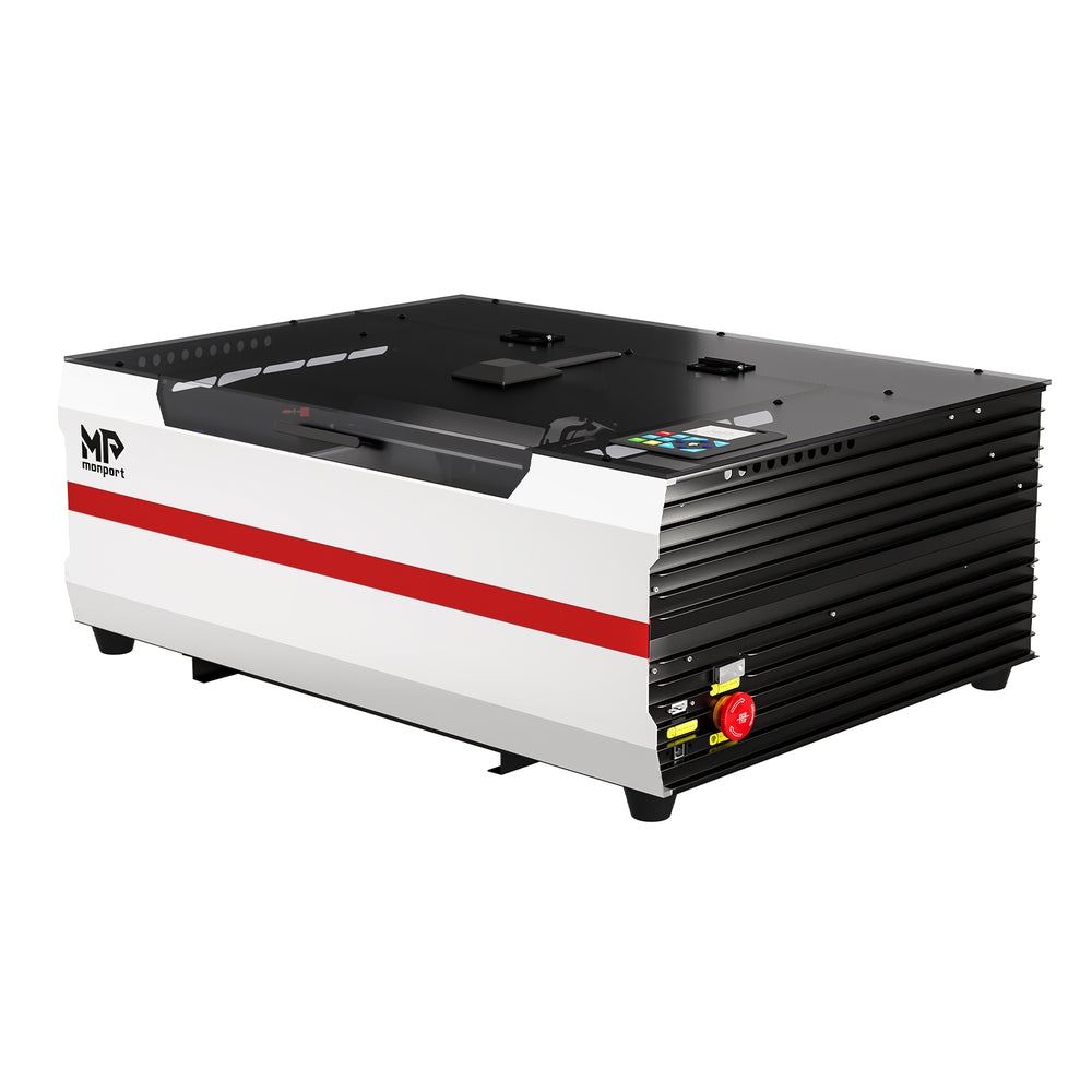 Brand New Monport Reno 45W Desktop CO2 Laser Engraver (16"×12") | Built-In Water Cooling, Magnetic Assisted Focus