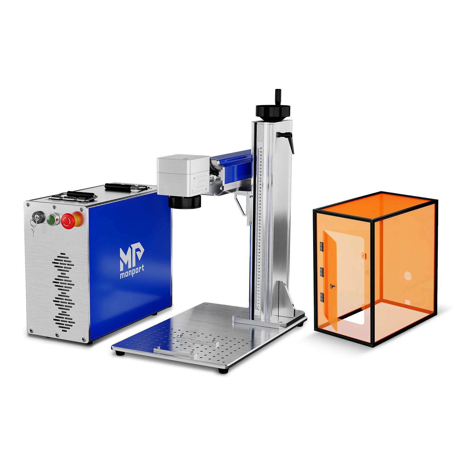 Monport GQ 20W (4.3" x 4.3") Fiber Laser Engraver & Marking Machine with FDA Approval
