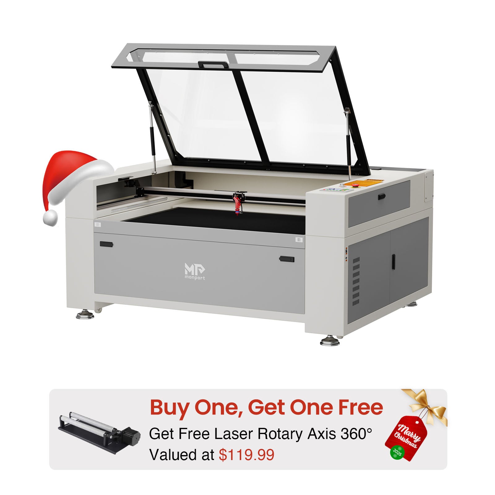 Monport 130W CO2 Laser Engraver & Cutter (55