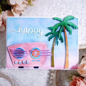 Happy Summertime with Coconut Tree Laser Cutting File