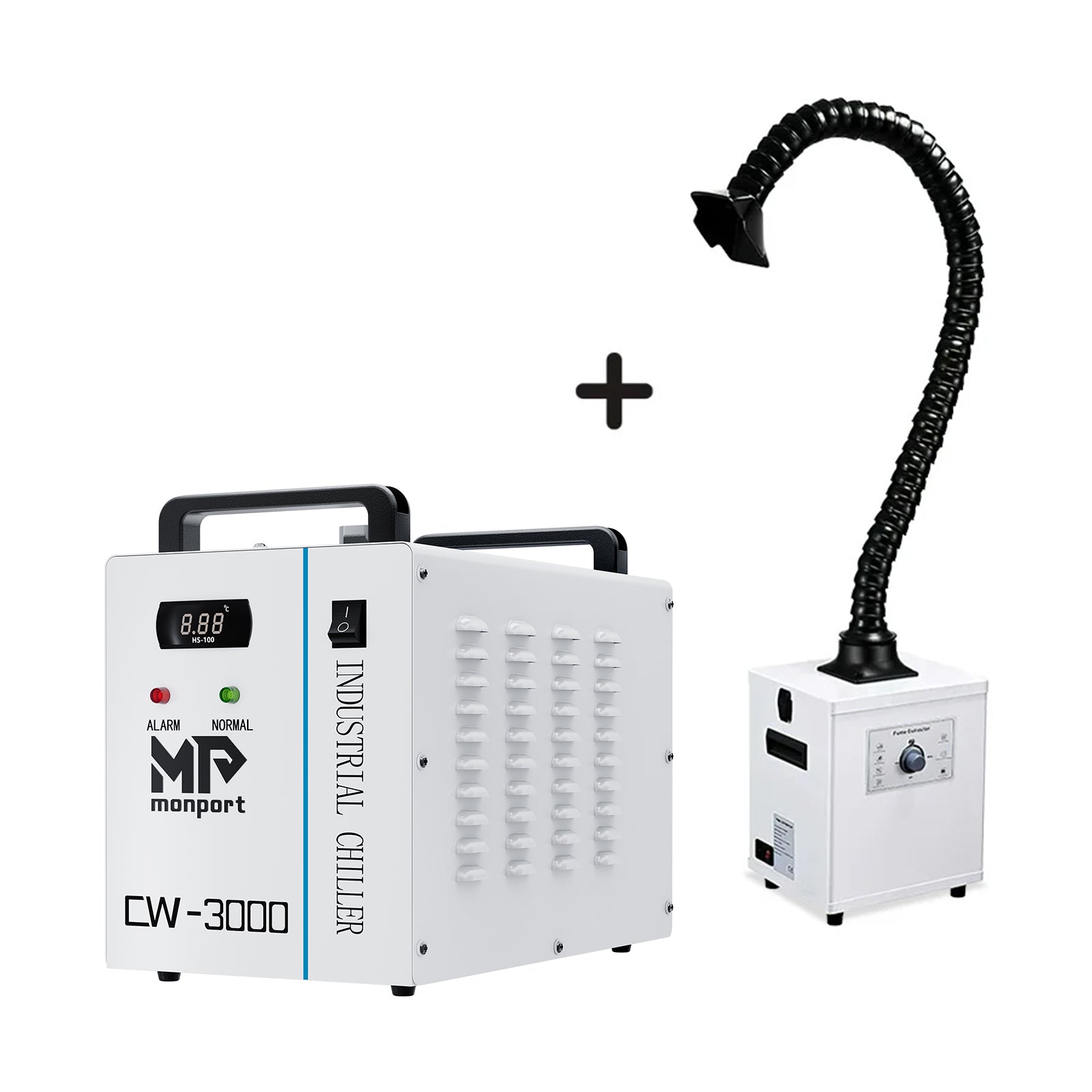 Monport 9L CW-3000 Water Cooling System with Air Purifier Laser Fume Extractor