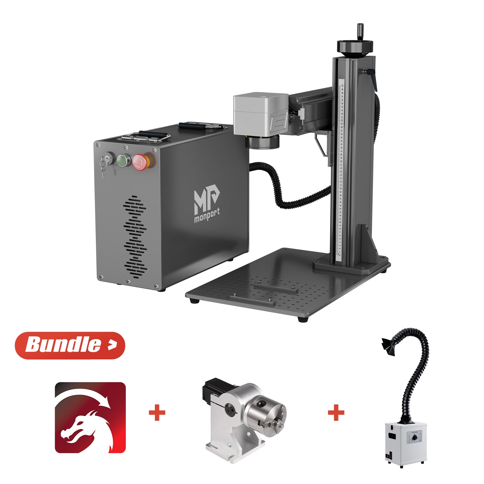 Bundle Sale | Monport GPro 80W MOPA Fiber Laser Engraver