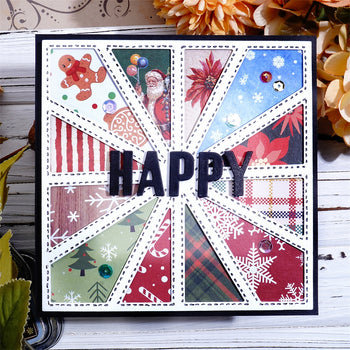 "Happy" Christmas Elements Laser Cutting File