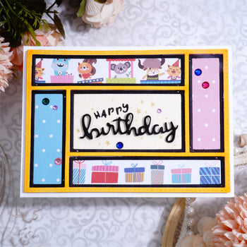 Happy Birthday Camera Frame Laser Cutting File