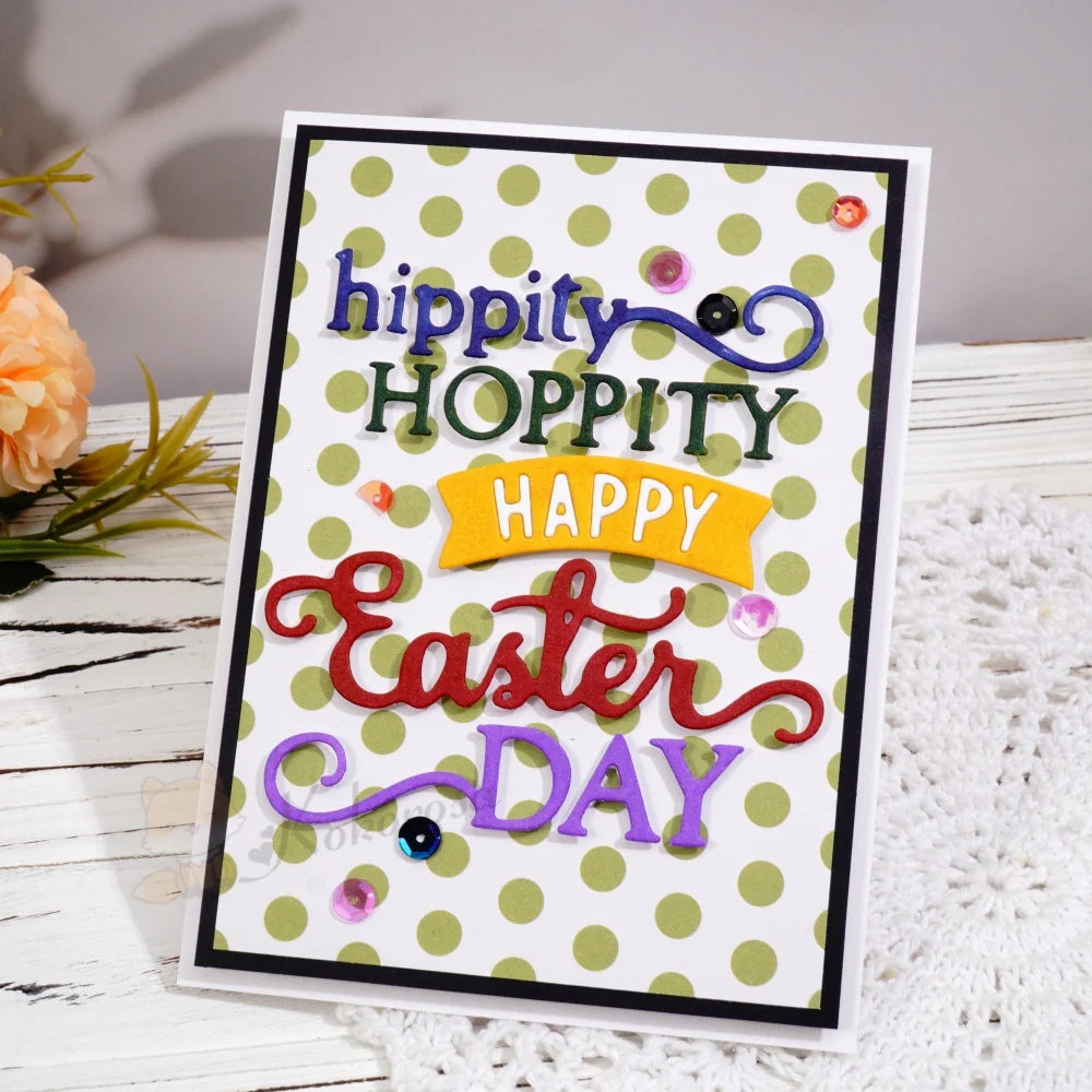 'hippity HOPPITY HAPPY Easter DAY' Word