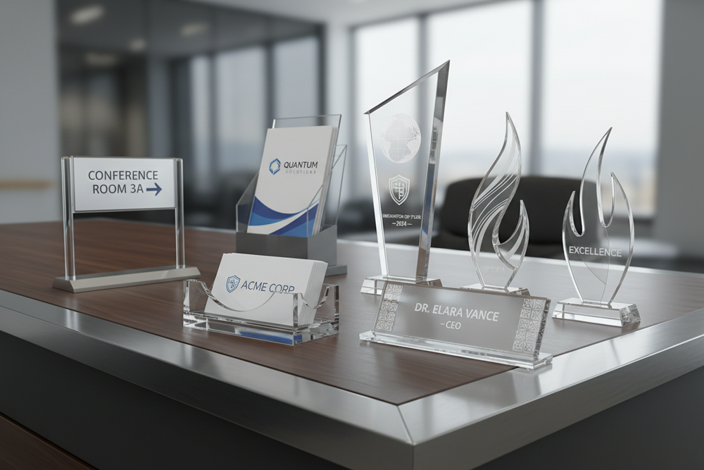 Laser Engraved Acrylic Business Products