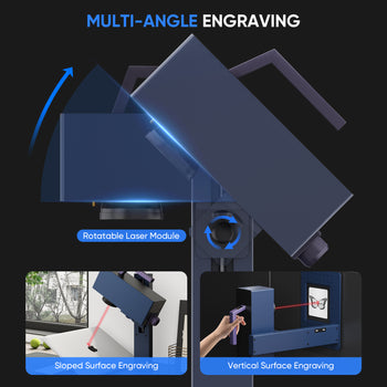 Monport 20W Portable Mini Fiber Laser Engraver for Color Metal Marking