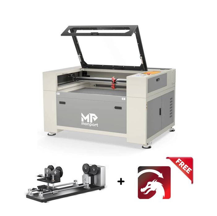 Flash Sale | Monport 100W CO2 Laser Engraver & Cutter (40" x 24") with FDA Approved
