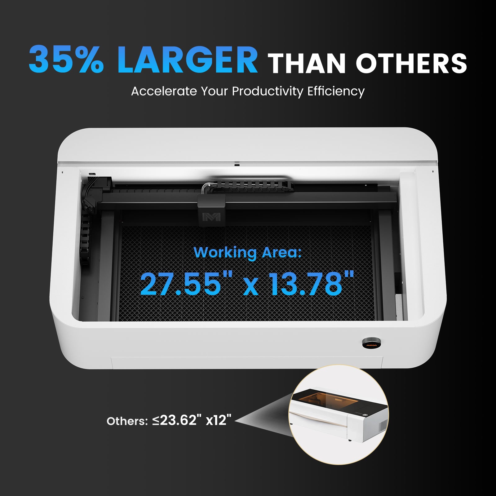 Monport Mega Lite: The World's Premier 70W Intelligent Desktop Engraving Machine With Lightburn Core