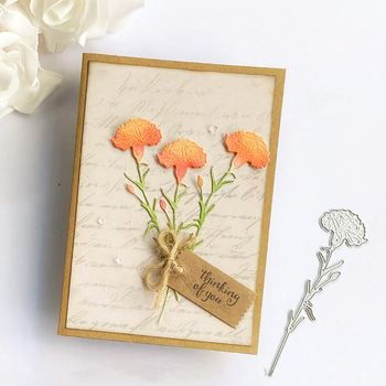 Mother's Day Metal Cutting Dies With Carnation