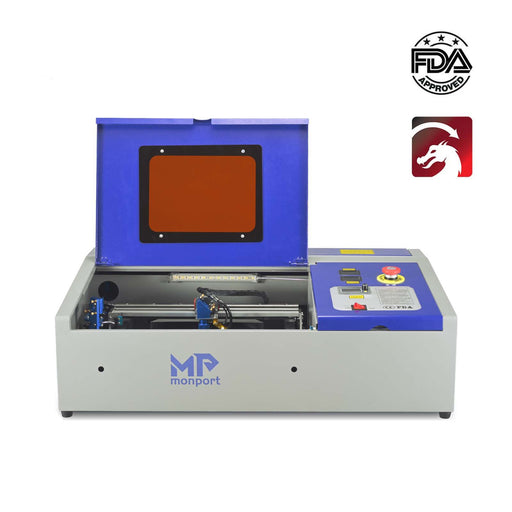  Mophorn Laser Engraving Machine 40w CO2 Laser Engraver 12x8Inch K40  Laser Cutter USB Port LCD Display with Rotate Wheels(40W 300x200mm) : Arts,  Crafts & Sewing