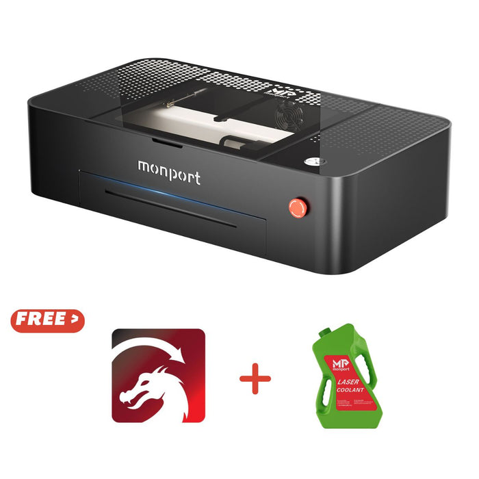 MONPORT ONYX 55W Desktop CO2 Laser Engraver with Autofocus