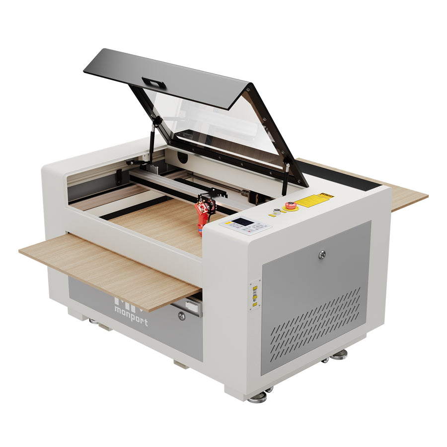 60W Co2 laser cutting machine with pass throught