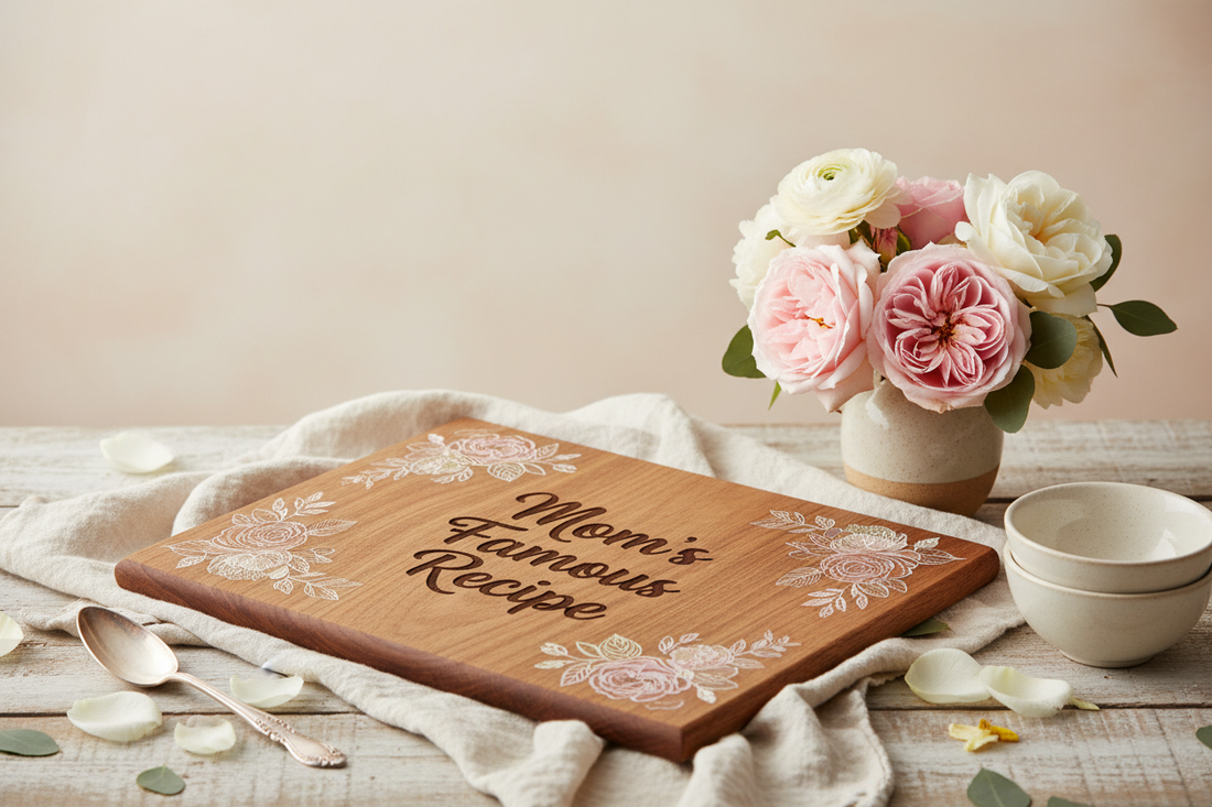 Personalized Wooden Recipe Board - Mother's Day