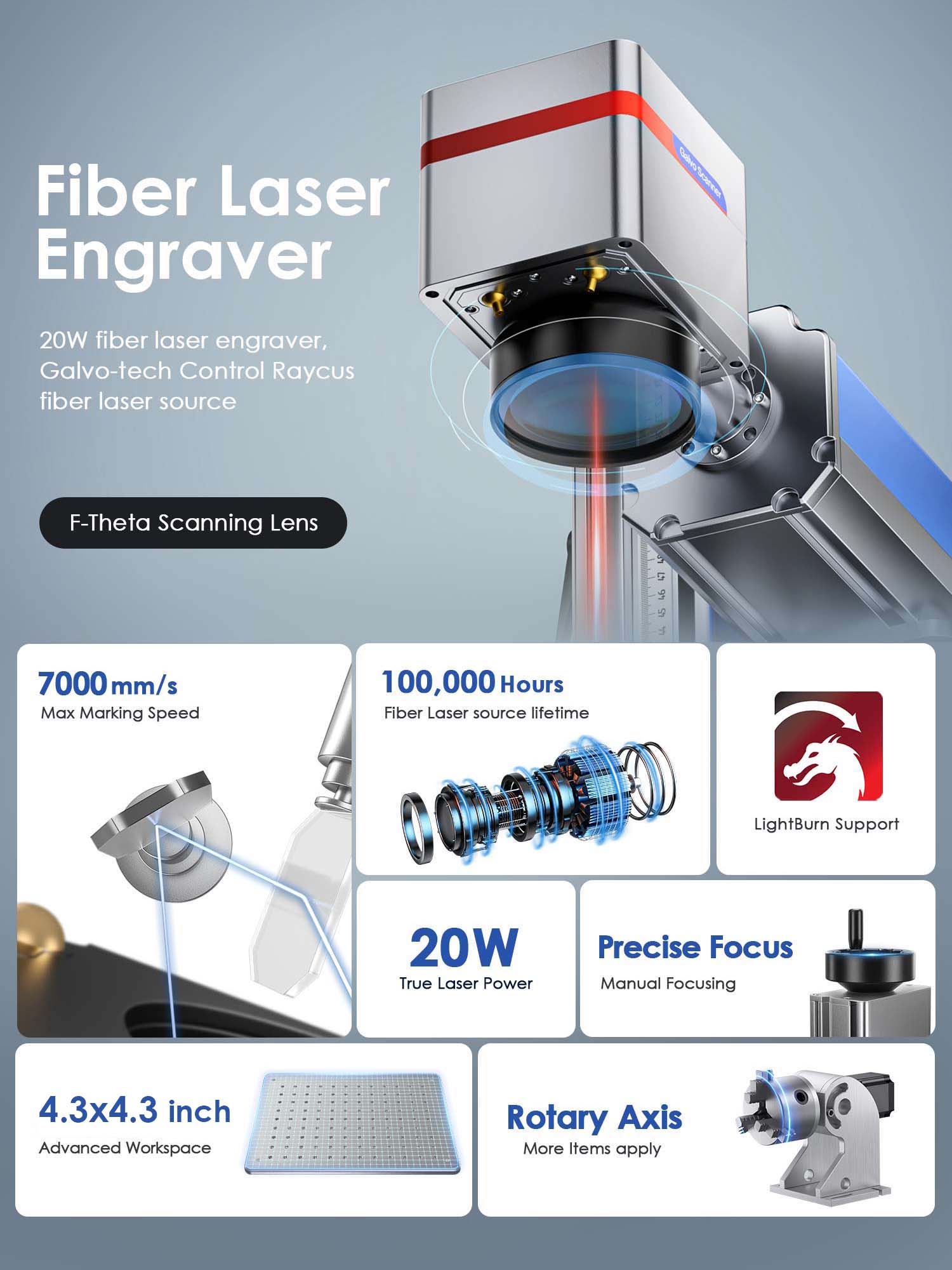 Metal Engraving  Fiber Laser Engraver — Monportlaser