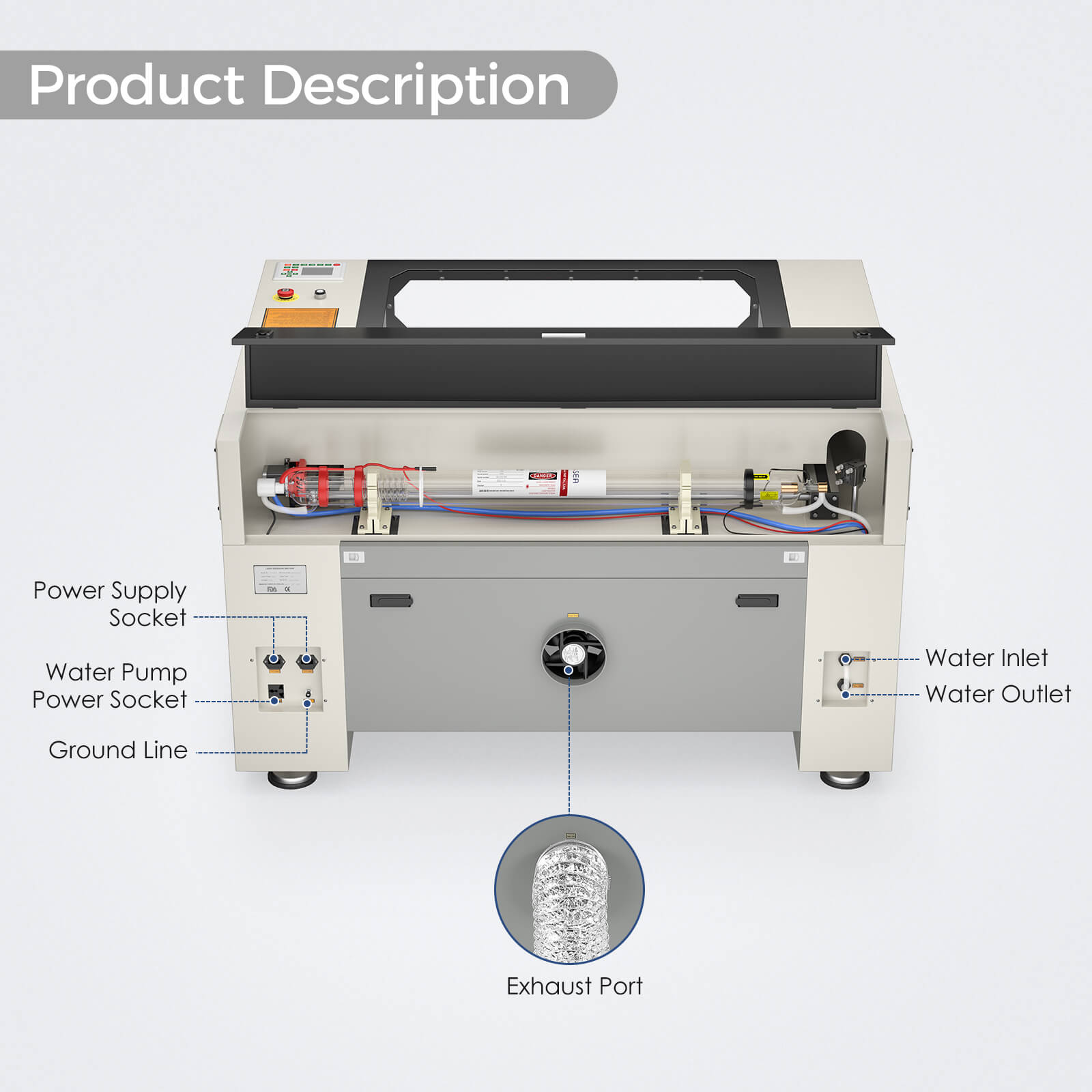 Upgrade 40W CO2 USB Laser Engraving Cutting Machine K40 Laser Engraver  Cutter Printer For Wood Acrylic Artwork Milling 220V