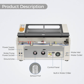 Special Offer | Monport 130W Built-in Chiller CO2 Laser Engraver & Cutter (55" x 35")