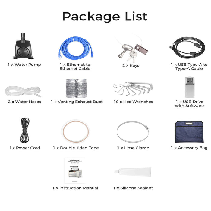 Special Offer | Monport 60W CO2 Laser Engraver & Cutter (24" x 16") with Autofocus